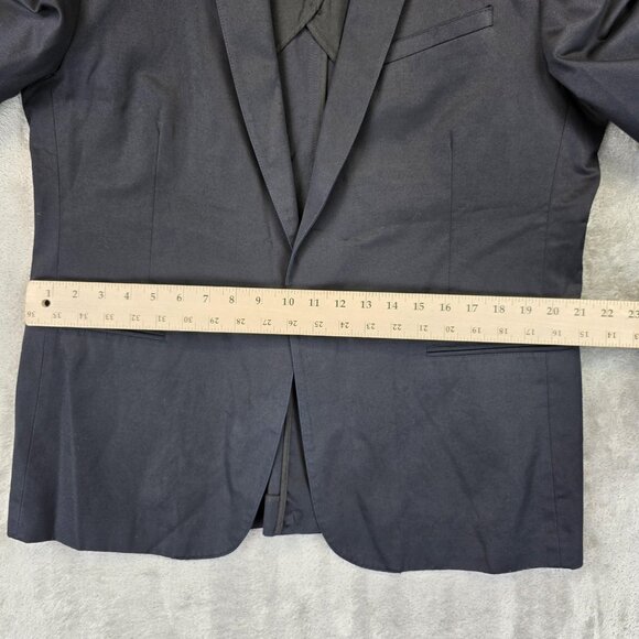 Guess Blazer Jacket Mens XL Black Single Breasted Sport Coat Notch Lapel Dressy - Picture 6 of 12